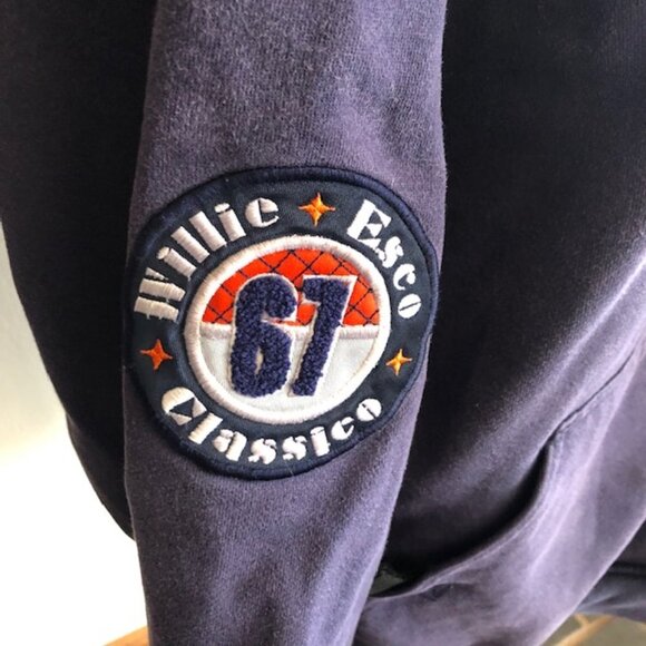 WILLIE ESCO CLASSICO 67 Vintage Navy Hoodie Sweatshirt XL RARE - Picture 9 of 17